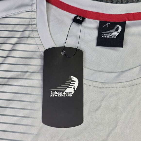 Emirates Team New Zealand T Shirt Mens 2XL Gray Sports Sailing Nautical NEW - Picture 8 of 8